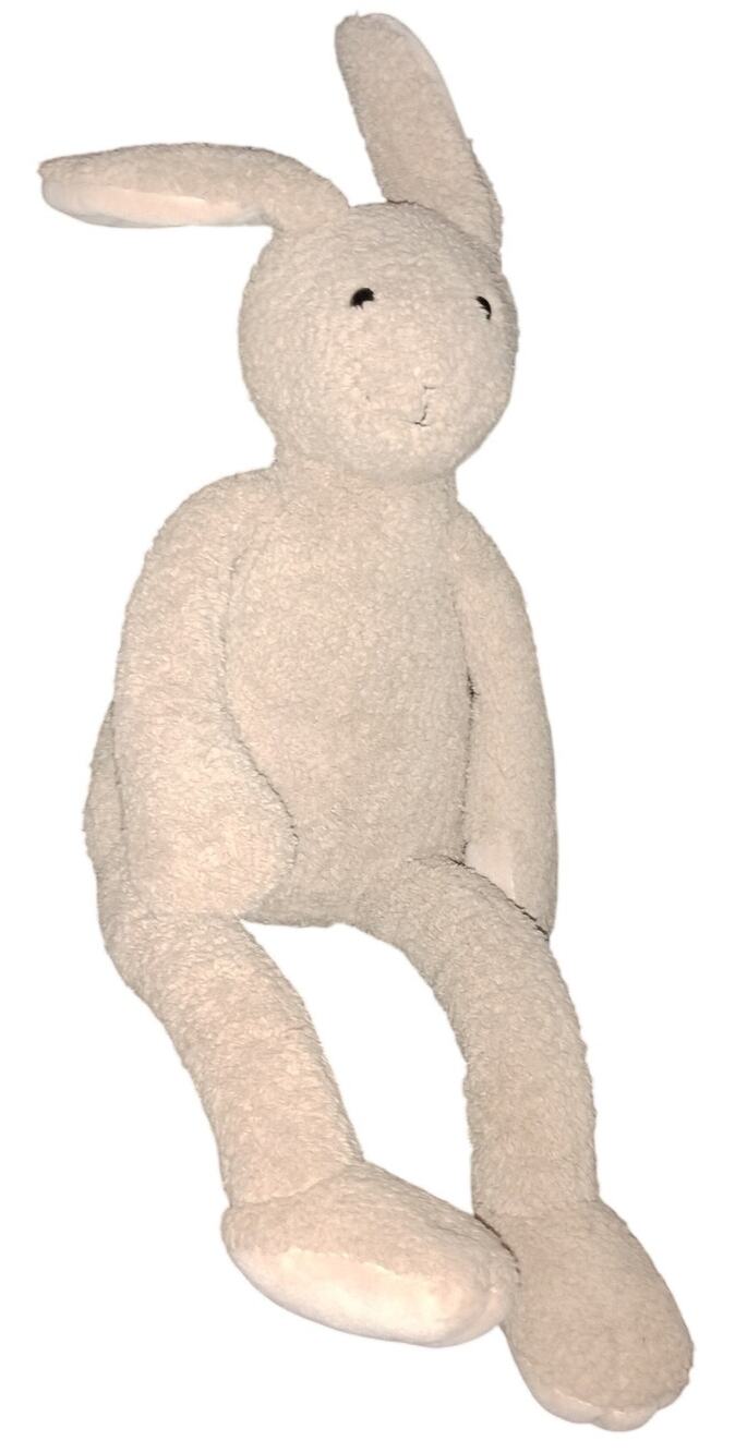 Retired Jellycat Slackajack Bunny Cream Beige Plush Rare